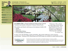Tablet Screenshot of matthewmaymd.com